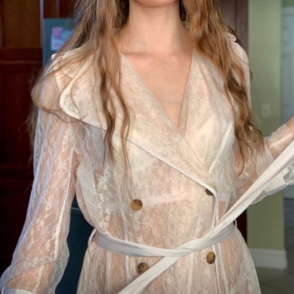 Victoria’s Secret Lace Trench Coat - Picture 6 of 7